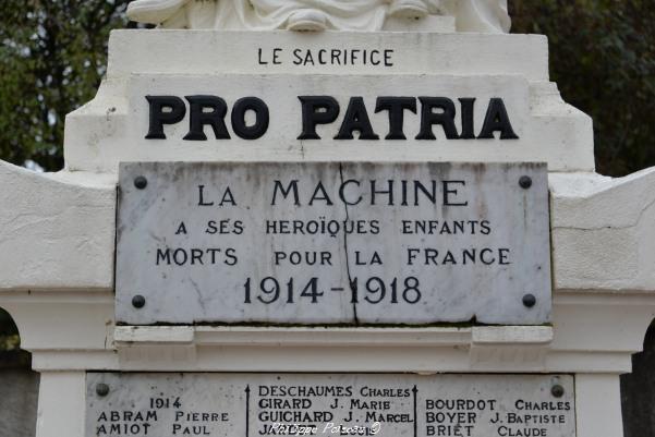 Monument aux morts au cimetière de La Machine