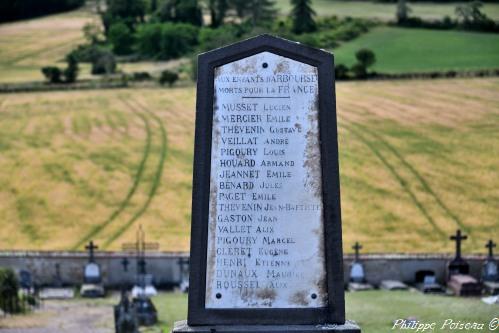 Monument aux morts d'Arbourse Nièvre Passion