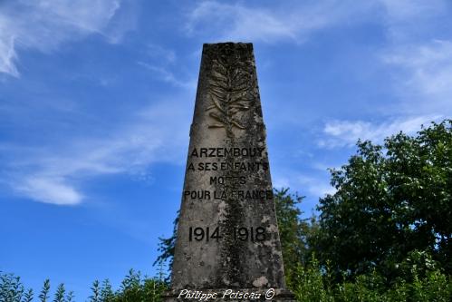 Monument aux morts d'Arzembouy Nièvre Passion