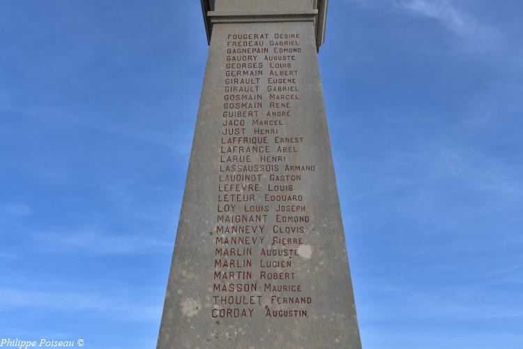 Monument aux morts d'Entrains sur Nohain