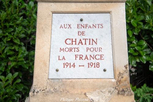 Monument aux morts de Chatin Nièvre Passion