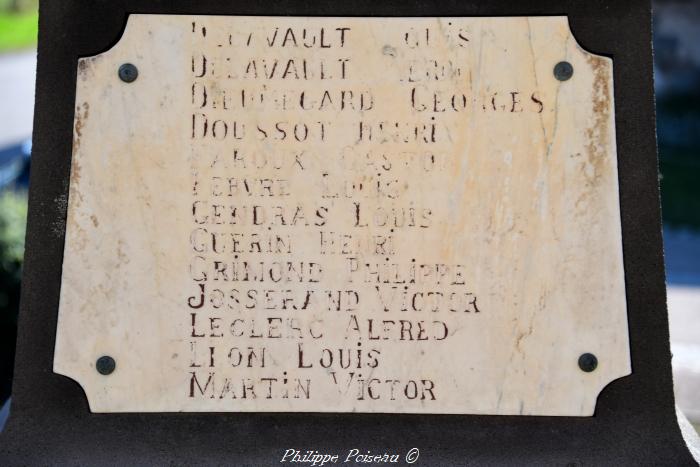 Monument aux morts de Dun sur Grandry
