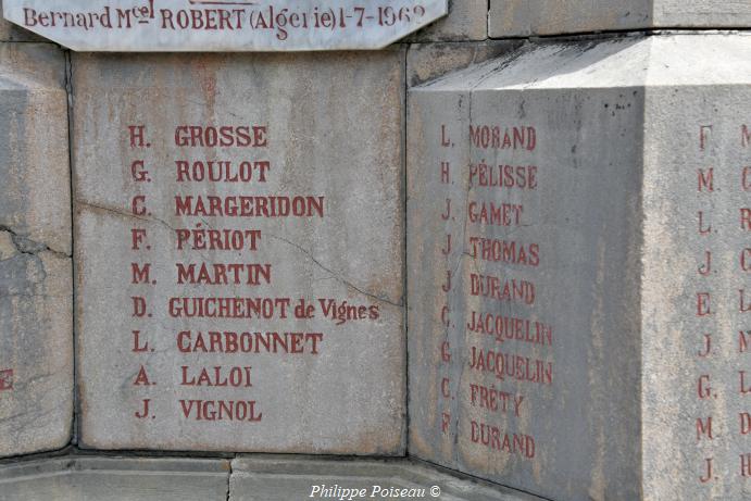 Monument aux morts de Lucenay les Aix
