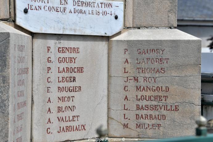 Monument aux morts de Lucenay les Aix