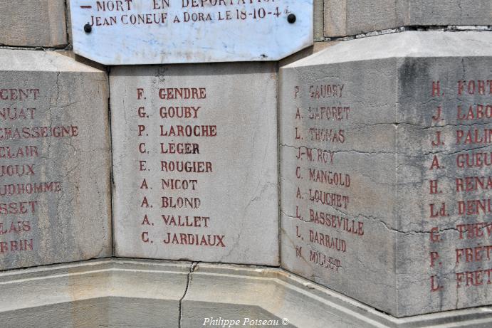Monument aux morts de Lucenay les Aix