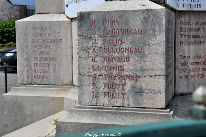 Monument aux morts de Lucenay les Aix