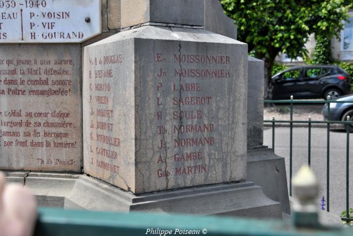 Monument aux morts de Lucenay les Aix