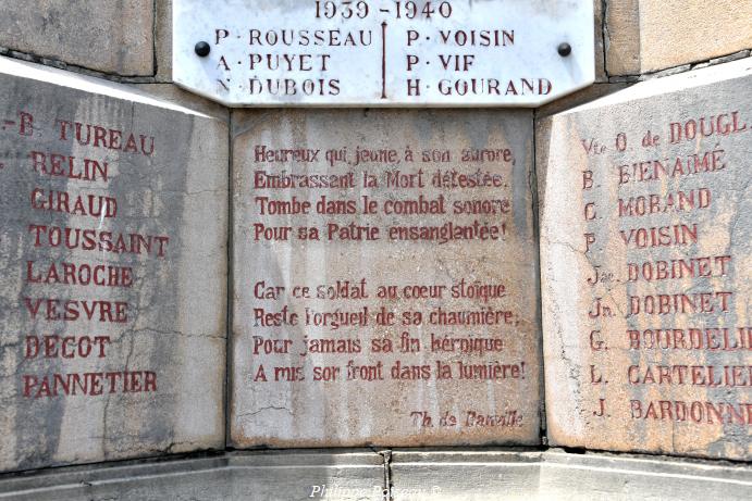 Monument aux morts de Lucenay les Aix