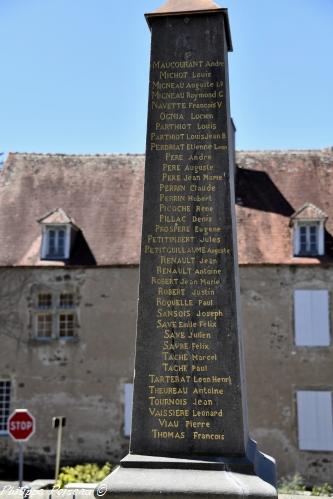 Monument aux morts de Montreuillon Nièvre Passion