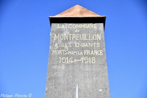 Monument aux morts de Montreuillon Nièvre Passion