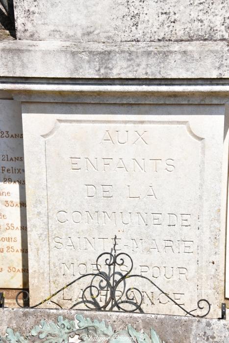 Monument aux morts de Sainte-Marie
