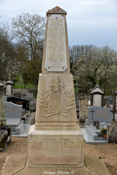 Monument aux morts de Tronsanges