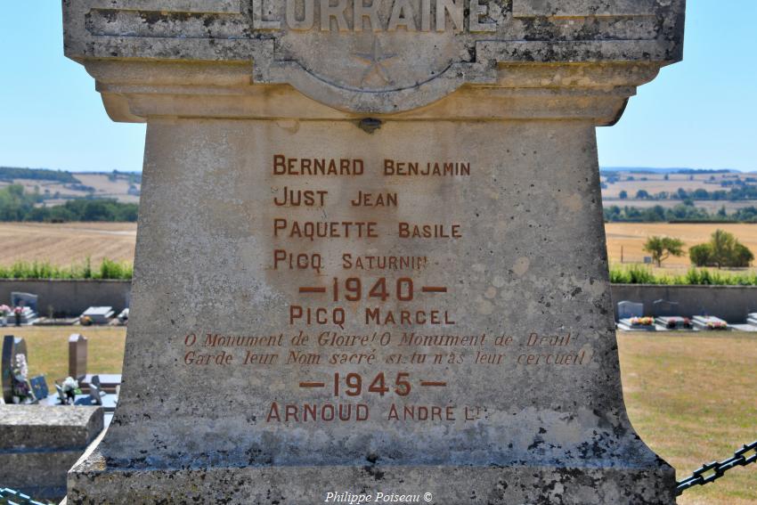 Le monument aux morts de Trucy L'Orgeuilleux