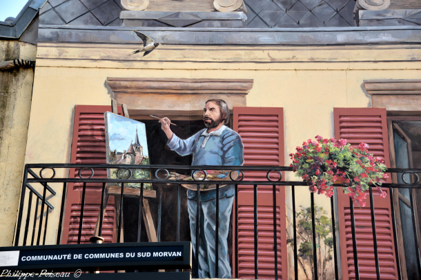 Trompe l'œil Henri Cadiou de Moulins-Engilbert
