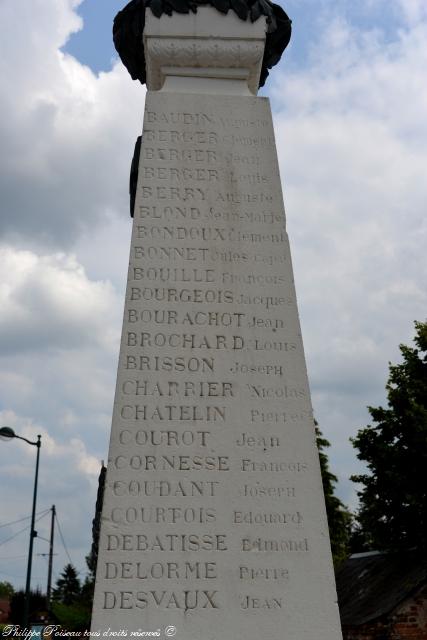 Monument aux morts de Charrin Nièvre Passion