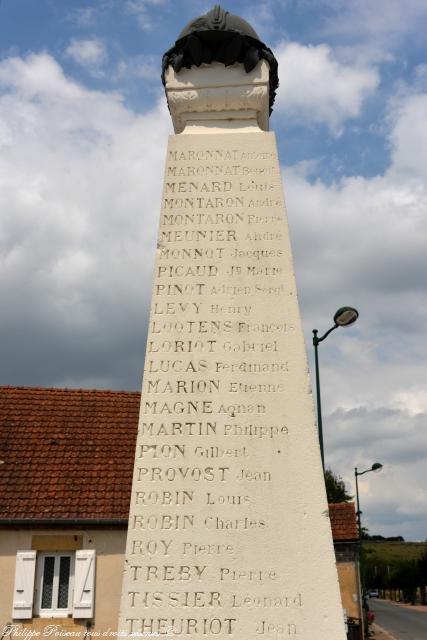 Monument aux morts de Charrin Nièvre Passion