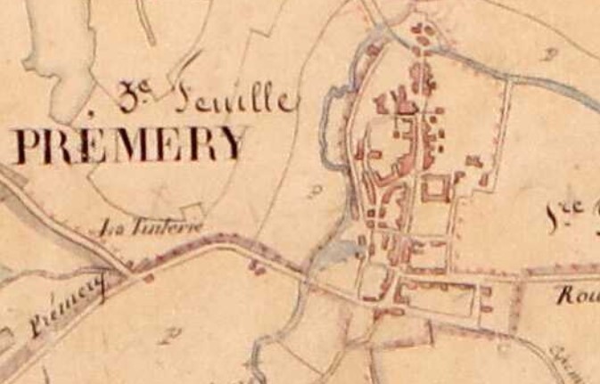 Cadastre ancien1840 AD Nièvre Prémery