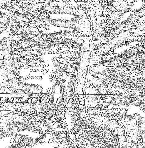 Plan situation de la chapelle Montbois