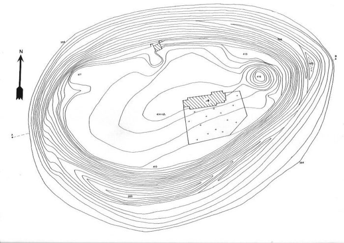 Plan de la butte de Montenoison