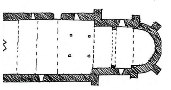 Intérieur de l'église de Tronsanges