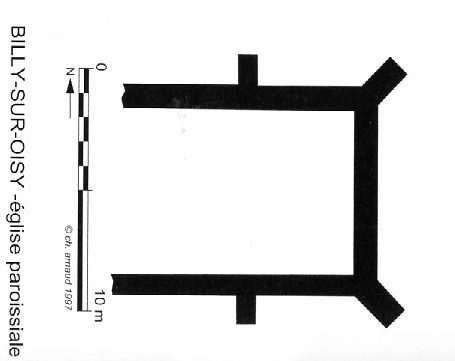 Plan de l'église de Billy sur Oisy