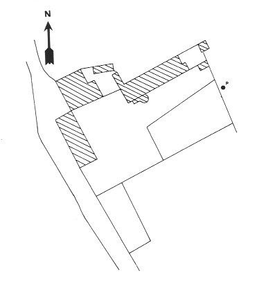 Plan du château d'Oulon