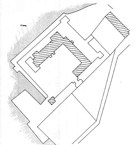 Plan du château de Beaumont la Férrière