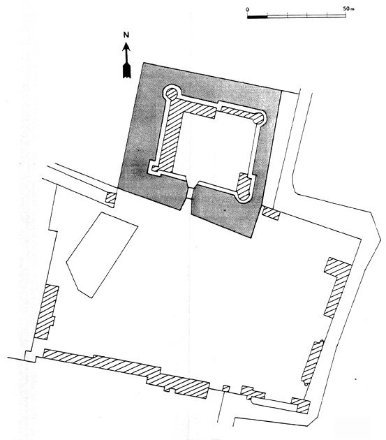 Plan du château de Brinon sur Beuvron