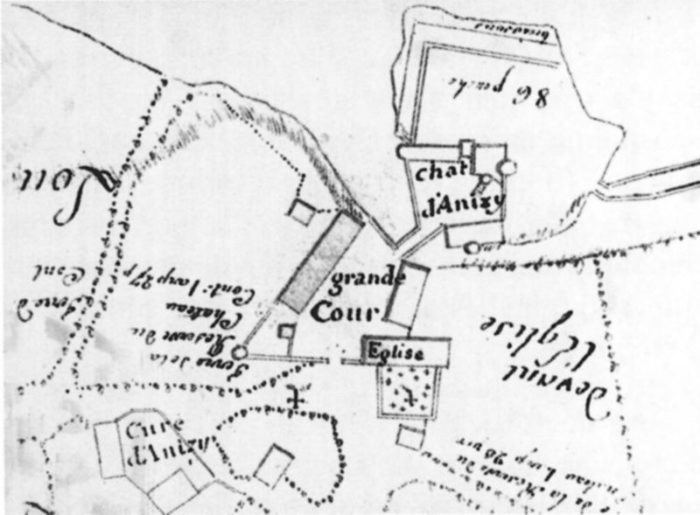 Plan du domaine du château de Limanton 