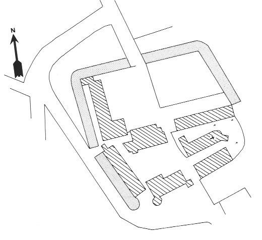 Plan du château de Saint Pierre du Mont