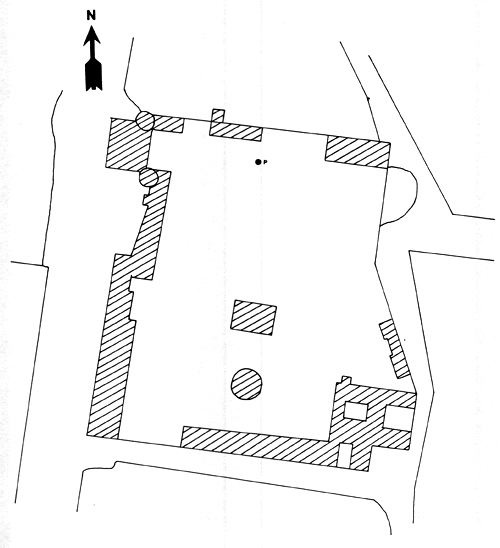 Plan du domaine du Château de Beaumont-la-Ferrière