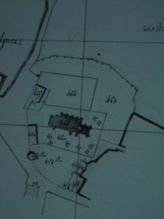 Plan église Saint sulpice cadastre Napoléonien