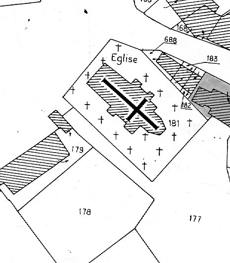 Plan église de Bazolles