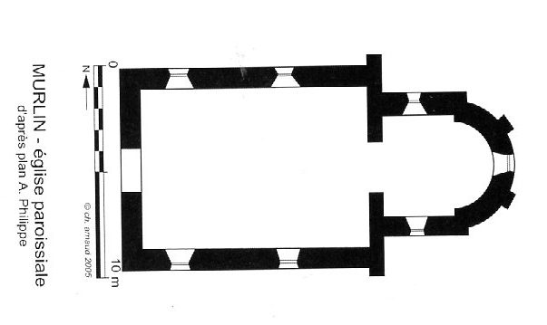 Plan de l'église de Murlin