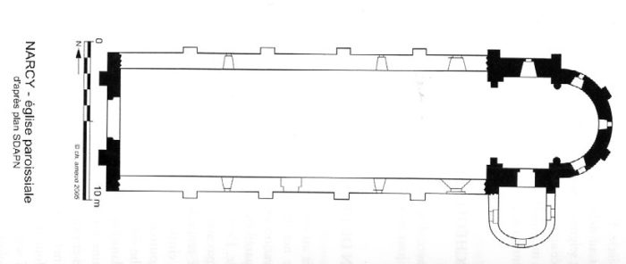 Plan église de Narcy