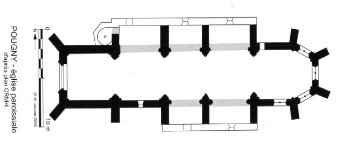 Plan église de Pougny