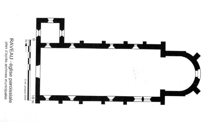 Plan église de Raveau