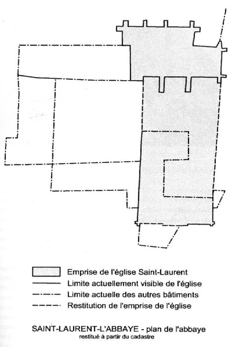 Plan église de Saint-Laurent L'abbaye