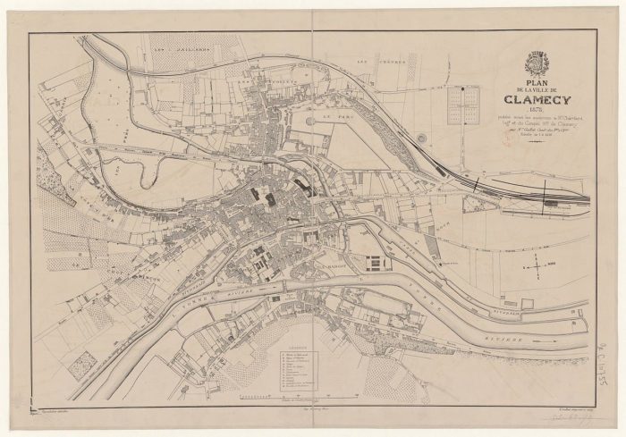 Plan ancien de Clamecy