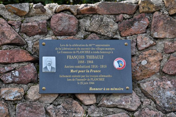 Plaque commémorative François Thibault