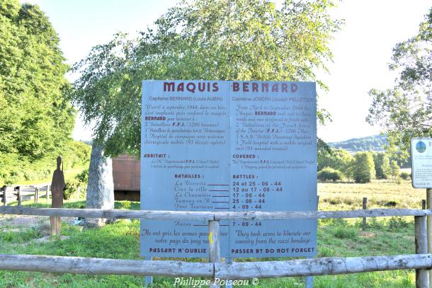 Stèle de "La Verrerie" du Maquis Bernard un beau patrimoine