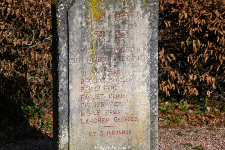 Stèle des résistants de 1944 un hommage