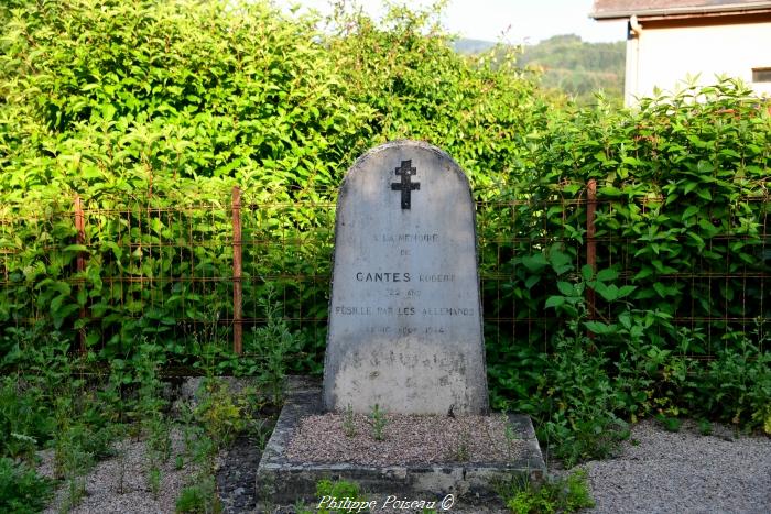 Stèle du fusillé de Le Maraut un patrimoine.