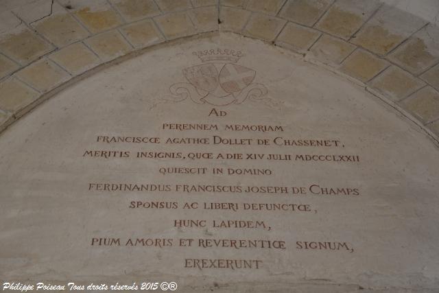 Intérieur de l'Église de Chaulgnes