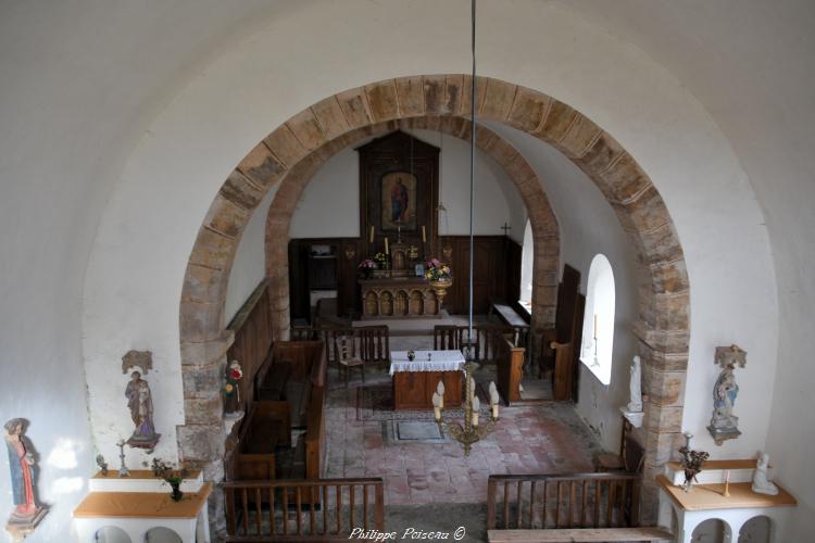 Église d'Ougny vue de l'intérieur