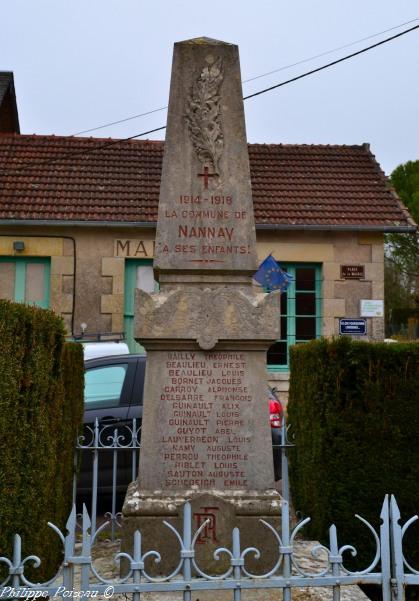 Monument aux morts de Nannay un hommage