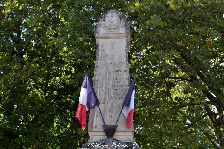 Le Monument aux morts de la Fermeté