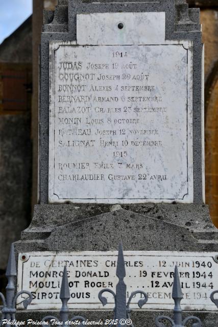 Monument aux Morts d'Anthien Nièvre Passion