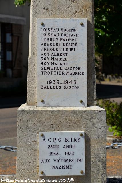 Monument aux Morts de Bitry
