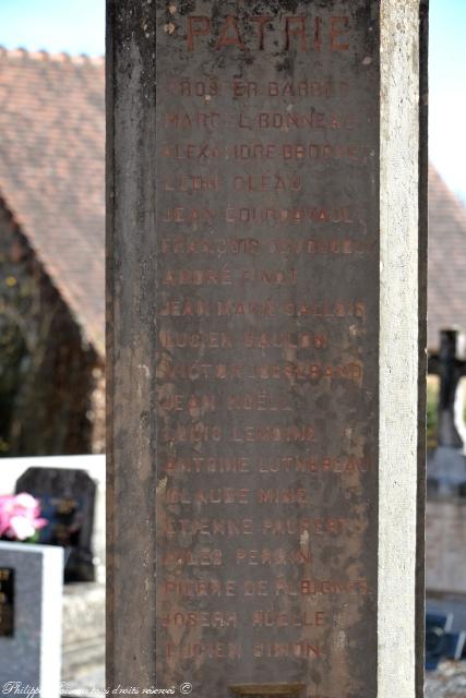 Monument aux morts de Chougny